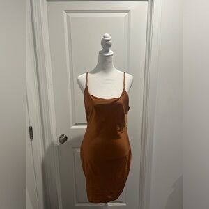 Silk Midi Bodycon Dress